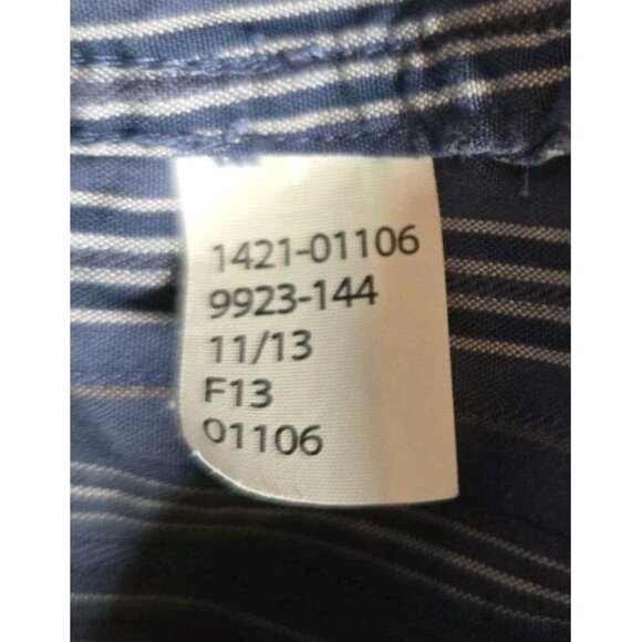 Joseph by Jos A Banks Button Up Shirt Mens‎ Long Sleeve Blue Striped XL EUC - Picture 11 of 11